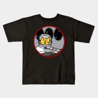 Science Space Cat Captain In Control Sci Fi Kids T-Shirt